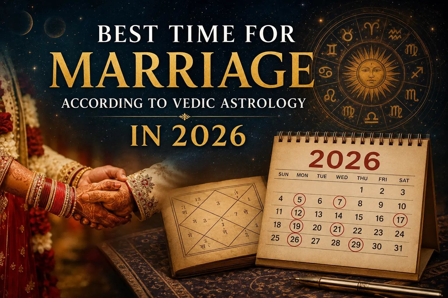 Best Time for Marriage According to Vedic Astrology in 2026